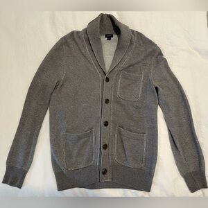 J. Crew Gray Shawl Collar Cardigan